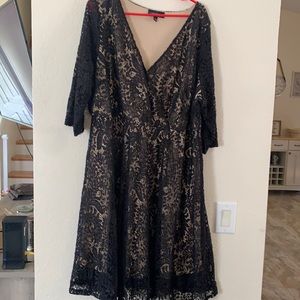 Classy black lace dress lane Bryant